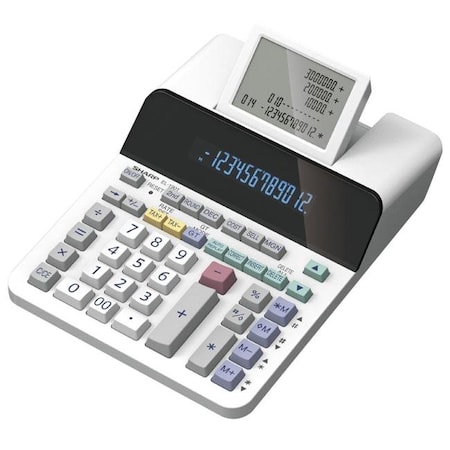 Sharp Sharp 1572214 Paperless Printing Calculator; White 1572214
